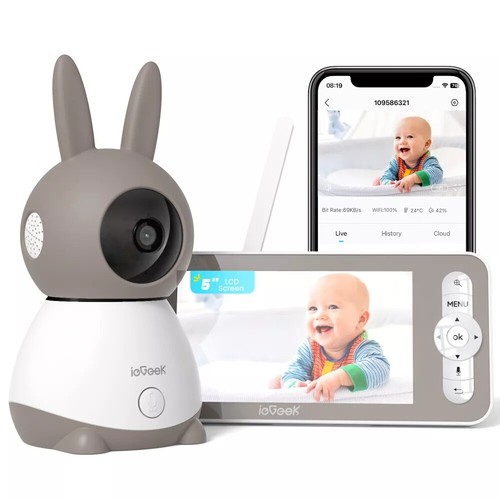 Iegeek babyphone mit 5 - hd,
