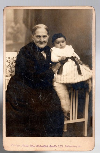 Kabinettfoto 1922 großmutter - kabinettfoto,