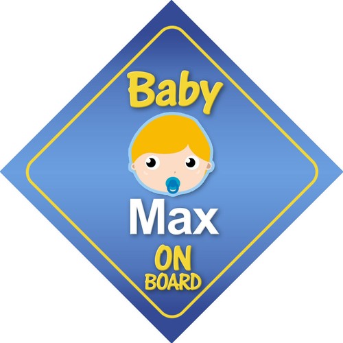 Baby max autoschild bord - autoschild,