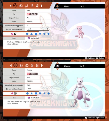 Mew mewtu baby - mew, non